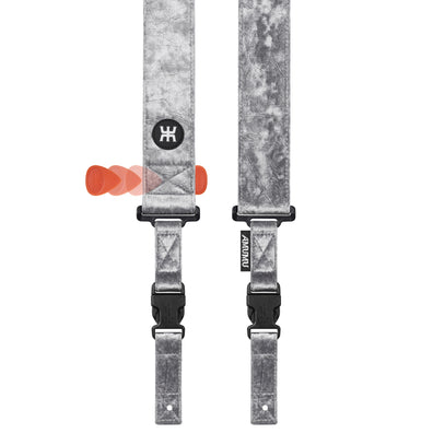 AMUMU® SNAPLOCK⢠Pro Velvet Silver Guitar Strap - Ultimate Security & Durability for Dynamic Performance